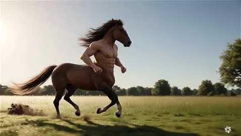 Centaur on a walk by spider