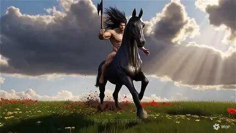 A barbarian on patrol by spider