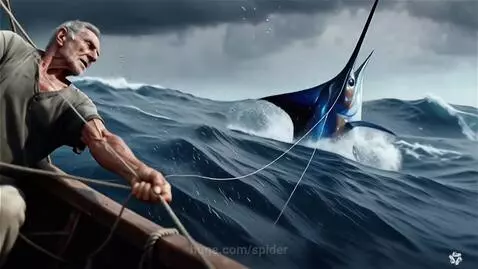 The Old Man and The Sea by spider