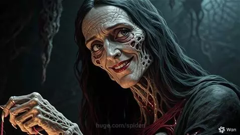 The thin thread between life and death by spider