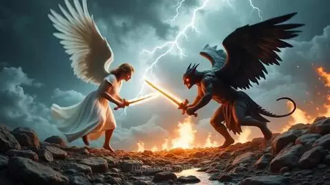 Angel vs demon by spider