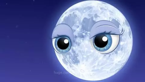 Moon with eyes by soldierman