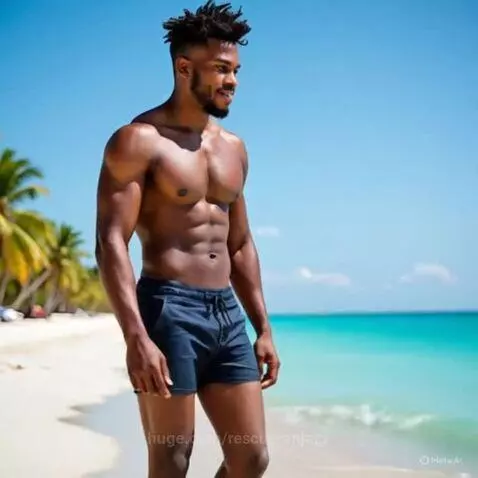 Sexy Male Model - Yoruba Demon on the Prowl by rescueranjazz