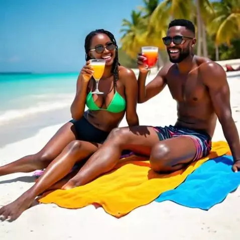 2 Lovers on Vacation having a Drink by rescueranjazz