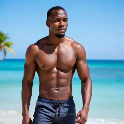 Sexy Black Model Beach Photoshoot by rescueranjazz
