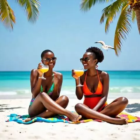 Vacation with the Bestie - Drinking and Relaxing on the Beac... by rescueranjazz