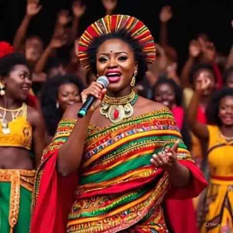 Mama Africa Belting Big Tune to Move the Crowd by rescueranjazz