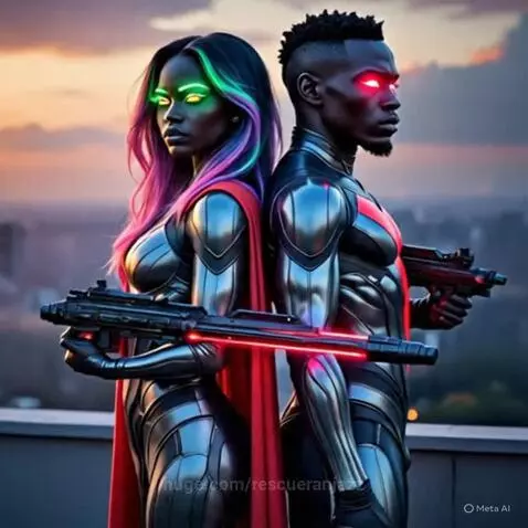 Bidemi and Kunle's Metahuman Love Story by rescueranjazz