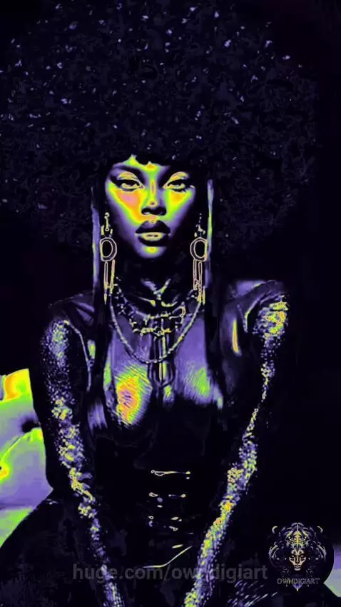 Futuristic Afro-Punk by owndigiart