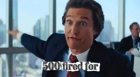 500 Fired? by hahahypno