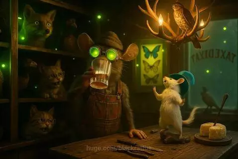 Dr. Rat wonders what's in this drink by blackrattus