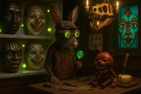 Dr. Rat and Kitty Cat Creation by blackrattus