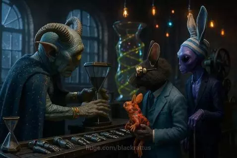 Dr. Rat says, What are we looking at? by blackrattus