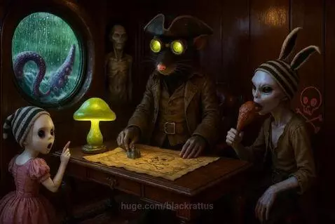 Dr. Rat Goes Pirate by blackrattus