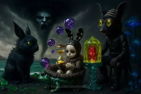 Owl into the Storm by blackrattus