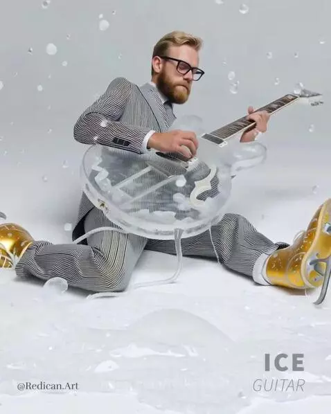 ICE GUITAR by redicanart