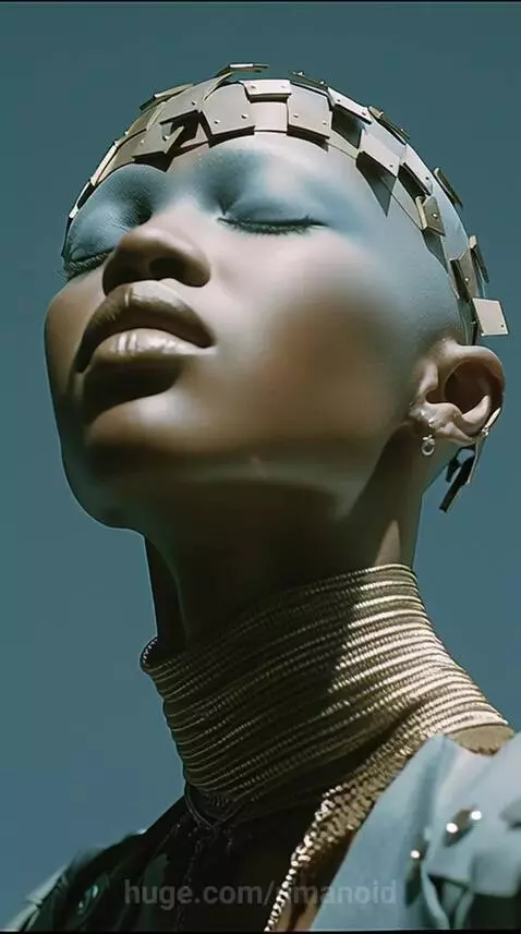 Avante-garde model in motion by umanoid