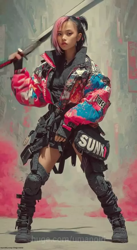 Samurai girl by umanoid