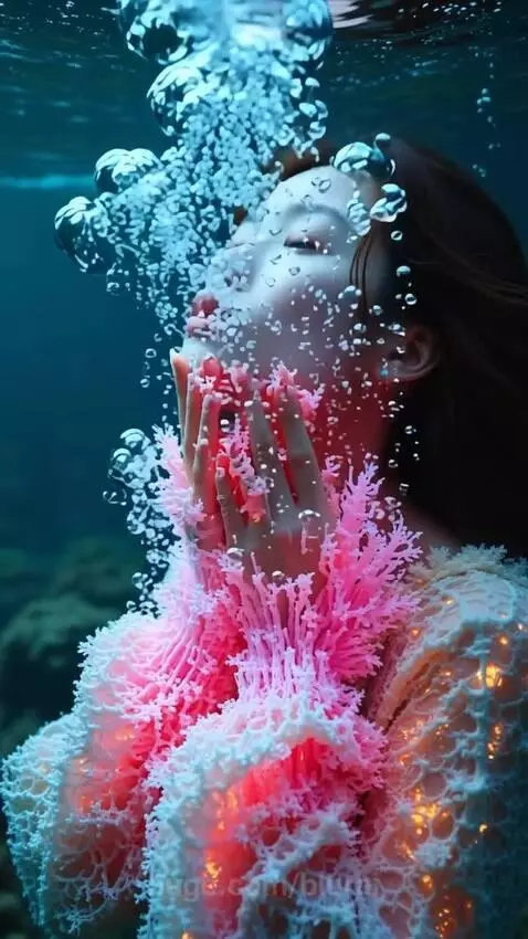 mesmerizing underwater scene by blurai