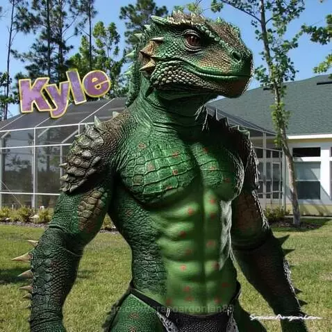 😎 Argonian dude name Kyle standing looking over has yard tur... by sracoargonian83