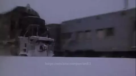 Runway Train In The Snow by sracoargonian83