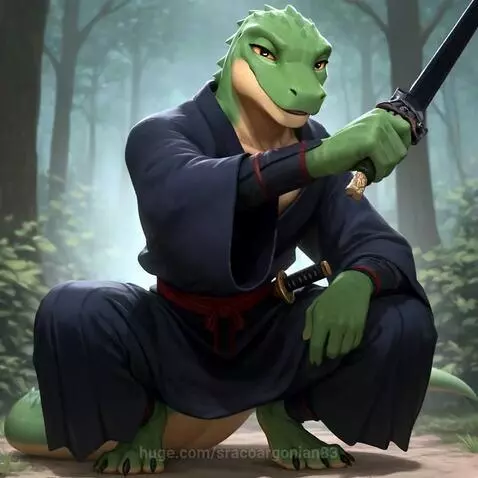 Lizard Warrior knows the Force with in 😎 Teaching the younge... by sracoargonian83