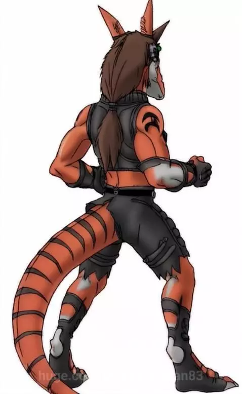 This dino half breed showing has muscles 😎👍 by sracoargonian83