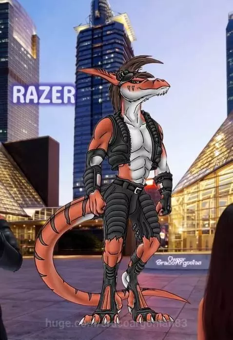 😎 Razer a other action movie star 📽 Half breed Velociraptor ... by sracoargonian83