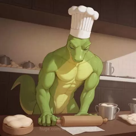 Lizard name is Joe 🙂 I don't know what he is making 😃 looks ... by sracoargonian83