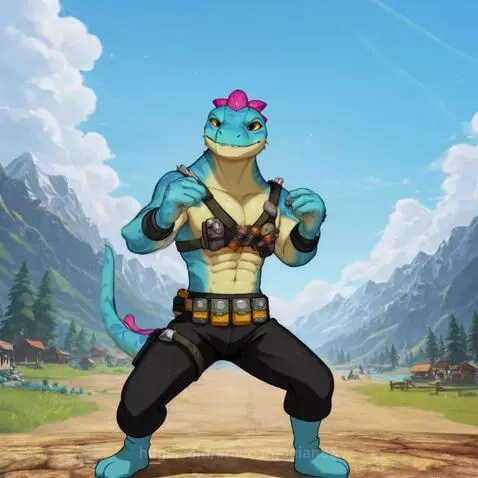Lizzik is back 😁 he is showing has Karate moves 😲💖😍 amazing ... by sracoargonian83