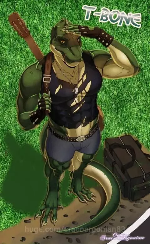T-REX rocker dude name is T-Bone 😎 just in case you wonder 😁... by sracoargonian83