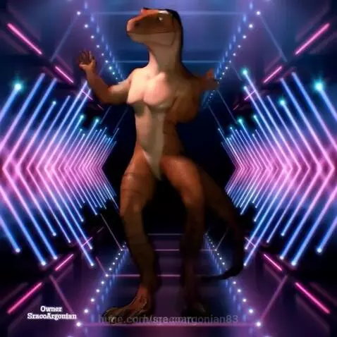 Velociraptor dude enjoying the dance 😃 awesomeness my friend... by sracoargonian83