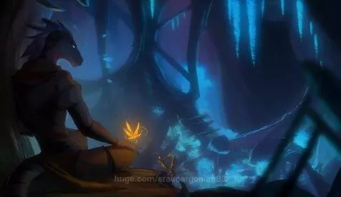 😊 Velociraptor name zorg enjoying the peaceful quiet cave In... by sracoargonian83