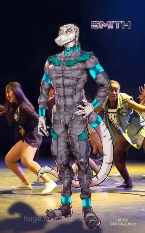 Smith is dancing with a group 😎🎶📽💖👍 right on my lizard dude ... by sracoargonian83