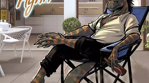 Flynn is watching a comedy move at home 😊💖💣💥💨😱 amazing lizar... by sracoargonian83