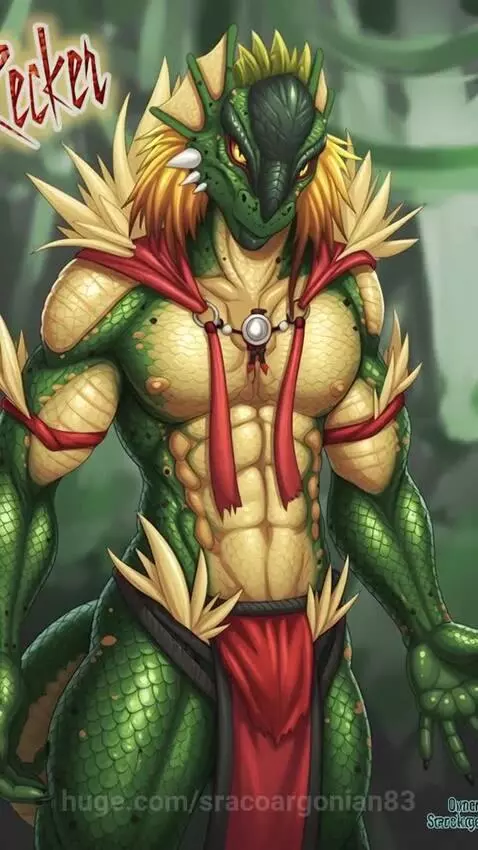 😮 Recker the Argonian posing for pictures for a action movie... by sracoargonian83