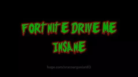 Fortnite lizard character dancing in a purple club and driving a car in a city.