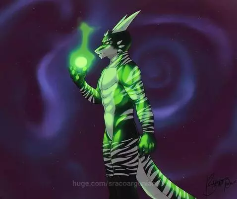 Argonian mage stops in has tracks looking for the enemies wh... by sracoargonian83