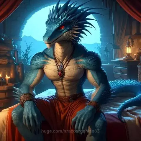 Dragon dude this chilling setting on has bed getting ready t... by sracoargonian83