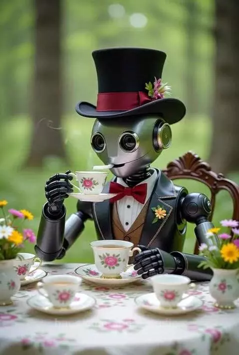 Mechanical Teatime Reverie by vbookstudios