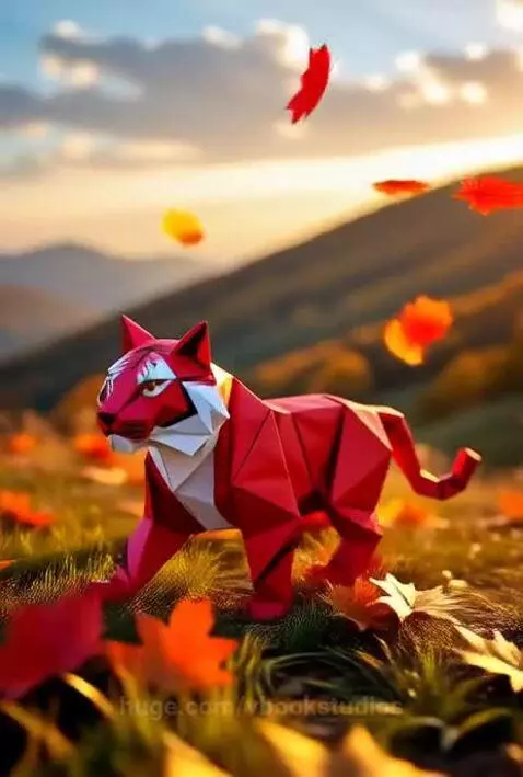 Crimson Fold: Autumn’s Fierce Sentinel by vbookstudios