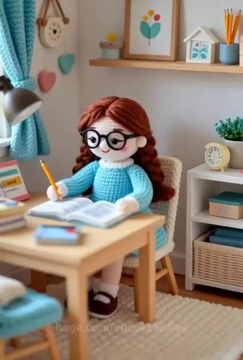 Crochet Scholar’s Sanctuary by vbookstudios