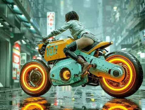 Riding in the rain by lfmx