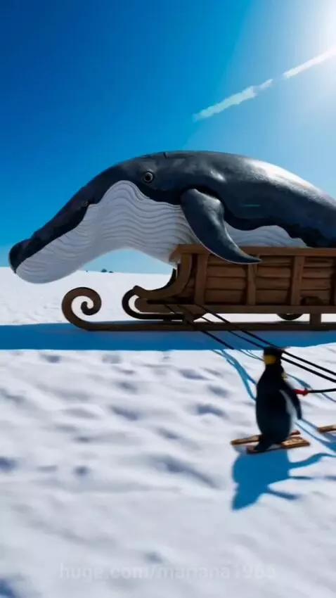 with the sled by mariana1965