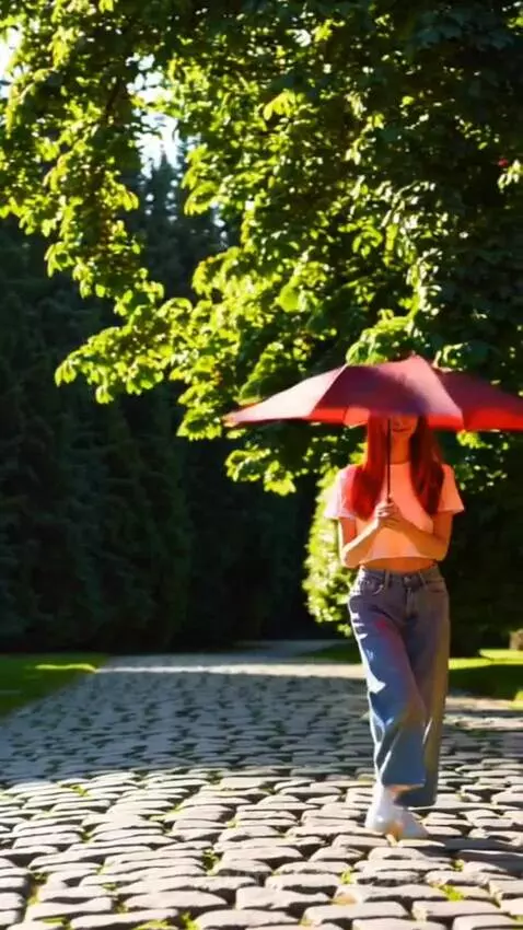 walking under an umbrella by mariana1965