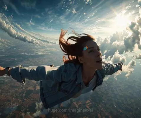 Wonan in the clouds by imagineit-ai
