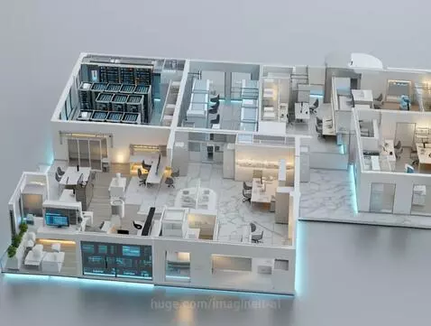 Commercial work Floor Plan Animation by imagineit-ai