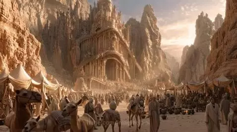 Petra Israel 2000 years ago by imagineit-ai
