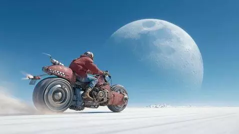 Desert Motorcycling by imagineit-ai