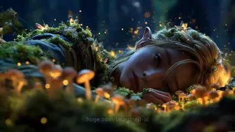 Elf in magical forest by imagineit-ai